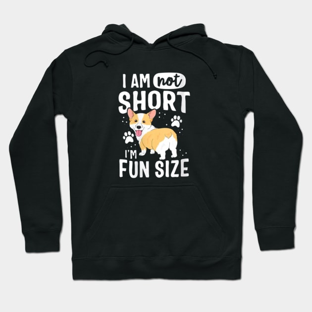 I Am Not Short I Am Fun Sized Hoodie by lunacreat